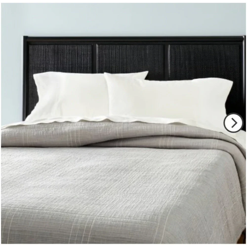 Hearth & Hand with Magnolia Coverlet‎ – Full/Queen Gray Cream Stripe (NWT)